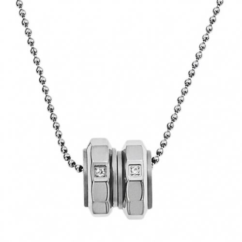 Collier en Acier pendentif vis
