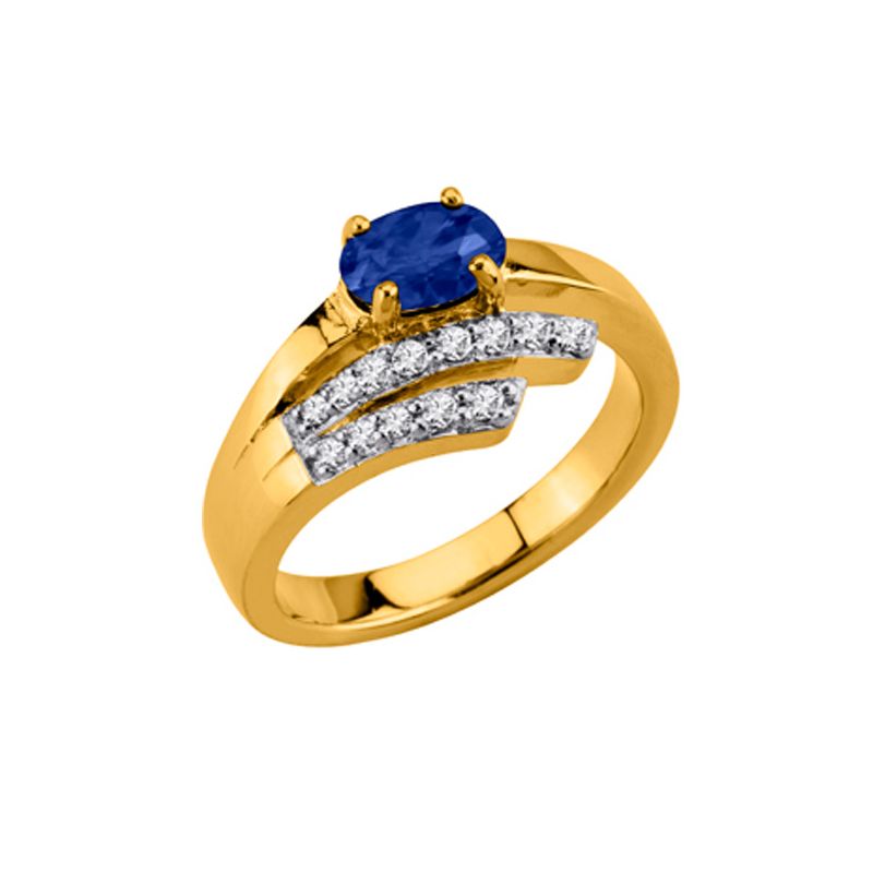 Bague plaqué Or et oxyde de zirconium