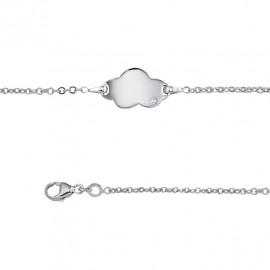 Gourmette enfant Argent et Diamant