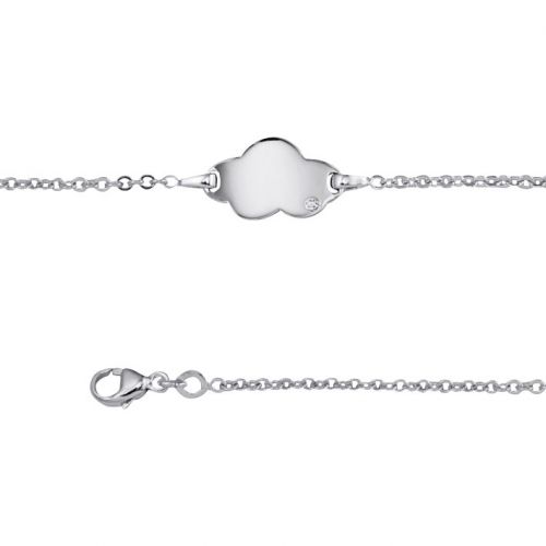 Gourmette enfant Argent et Diamant