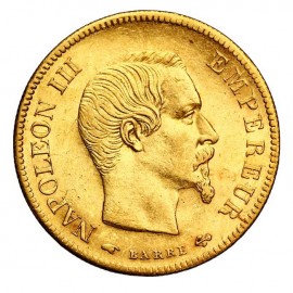 Pièce Or 10 Francs Napoléon tête non laurée