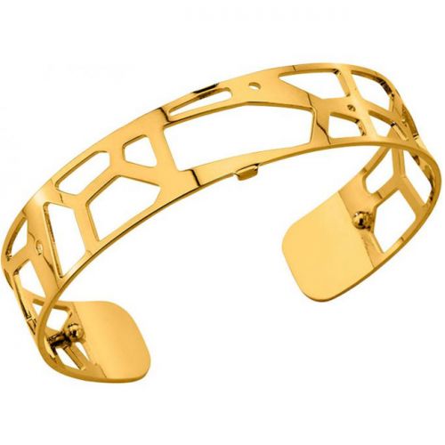 Bracelet manchette Les Georgettes motif girafe finition Or jaune small