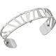 Bracelet manchette Les Georgettes motif perroquet finition Argent small