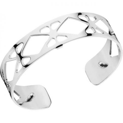 Bracelet manchette Les Georgettes motif resille finition Argent small