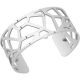 Bracelet manchette Les Georgettes motif girafe finition Argent medium