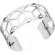 Bracelet manchette Les Georgettes motif resille finition Argent medium