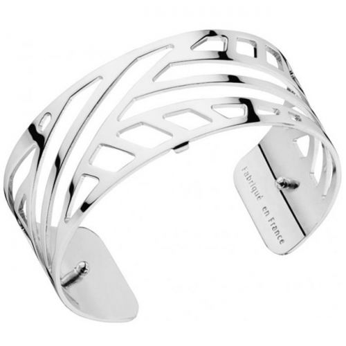 Bracelet manchette Les Georgettes motif ruban finition Argent medium