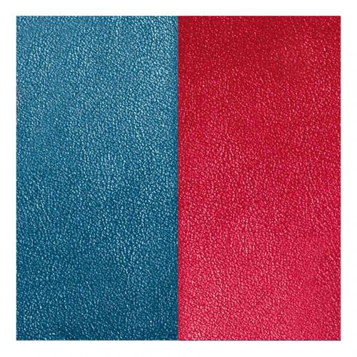 Cuir reversible les Georgettes bleu / framboise