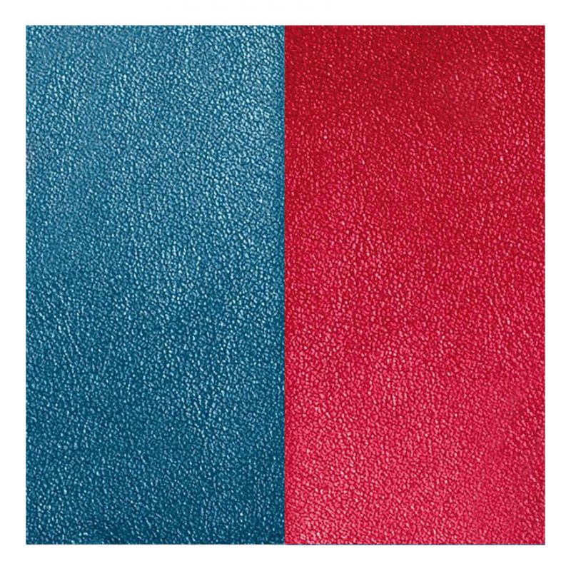 Cuir reversible les Georgettes bleu/framboise