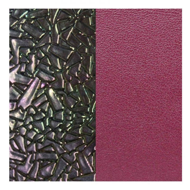Cuir reversible les Georgettes broken glass petrol/cerise
