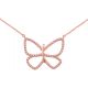 Collier plaqué Or rose et oxyde de zirconium