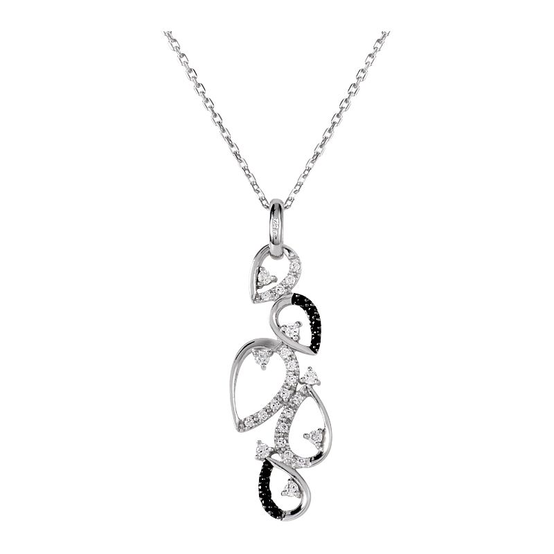 Collier feuilles en Argent