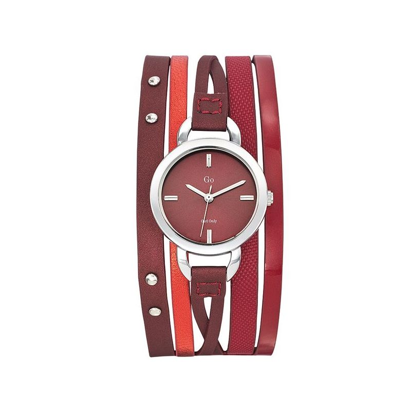 Montre femme Go multi-lanières rouge