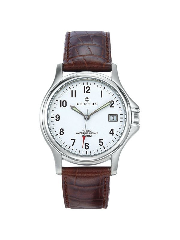 Montre homme Certus bracelet cuir marron