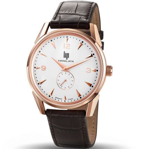 Montre homme Lip Himalaya dorée rose