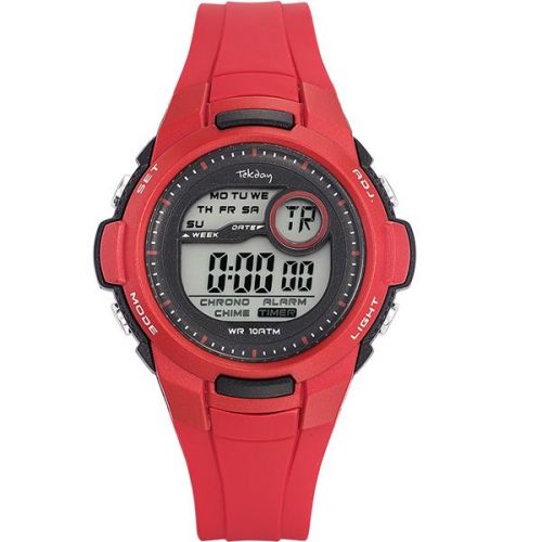 Montre enfant Tekday digitale rouge