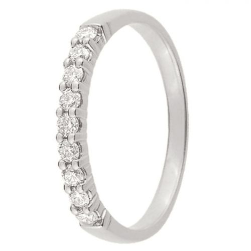 Alliance de mariage Or blanc et Diamant