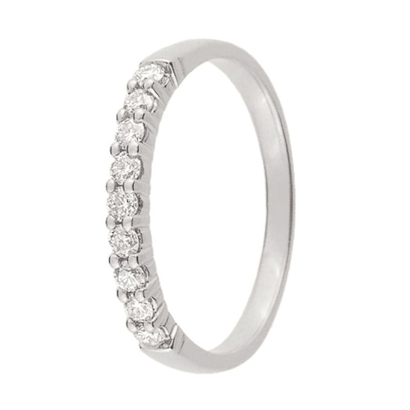 Alliance de mariage Or blanc et Diamant