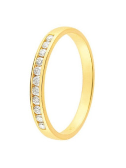 Alliance de mariage Or jaune et Diamant