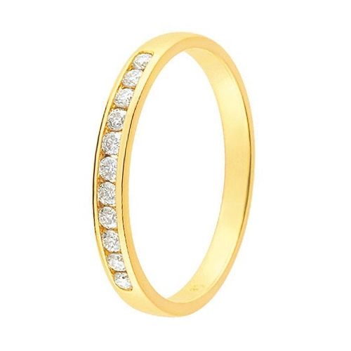 Alliance de mariage Or jaune et Diamant