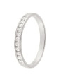 Alliance de mariage Or blanc et Diamant