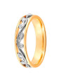 Alliance de mariage 2 Ors et Diamant