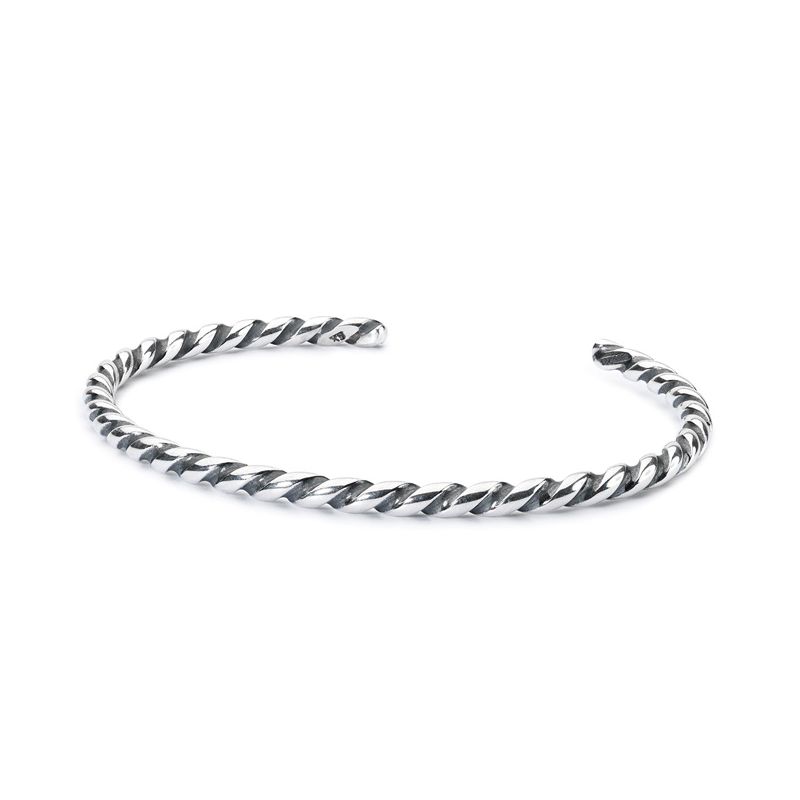 Bracelet jonc torsadé Trollbeads en Argent