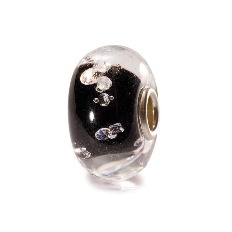 Perle en verre diamond-like noir Trollbeads