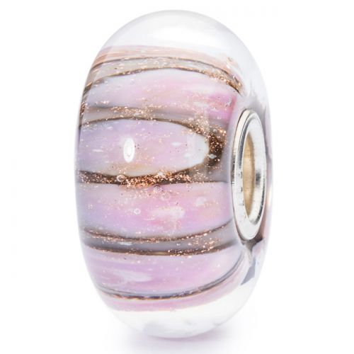 Perle en verre conque rose Trollbeads