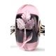 Perle en verre fuchsia gravé Trollbeads