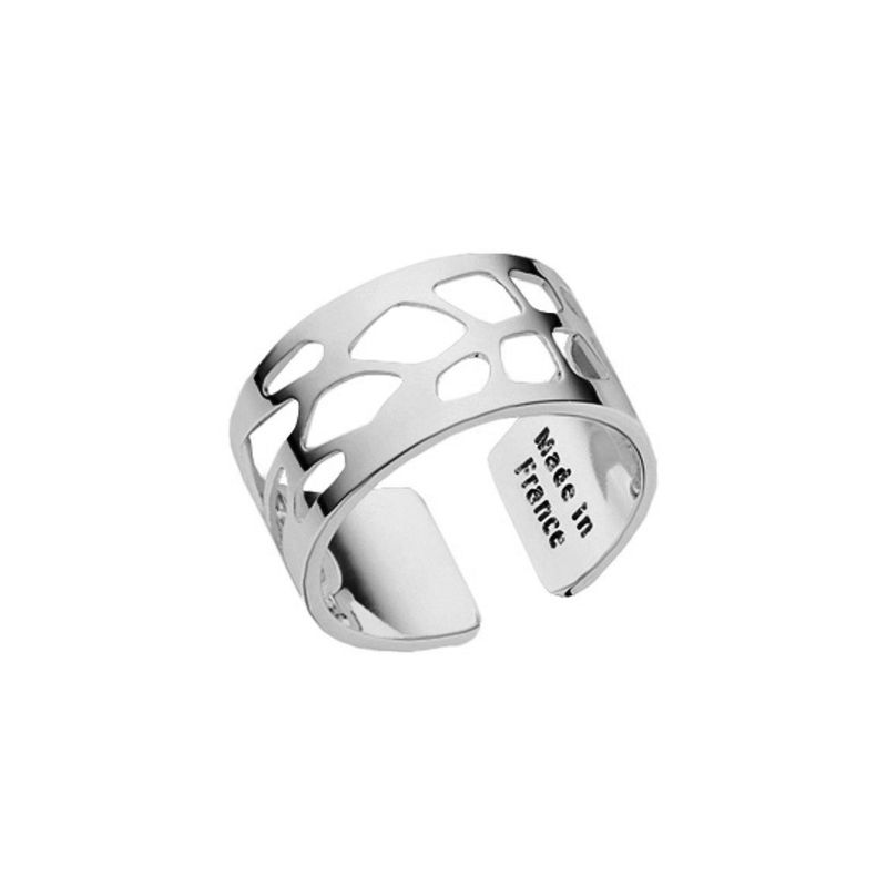 Bague Les Georgettes motif fougère finition argent