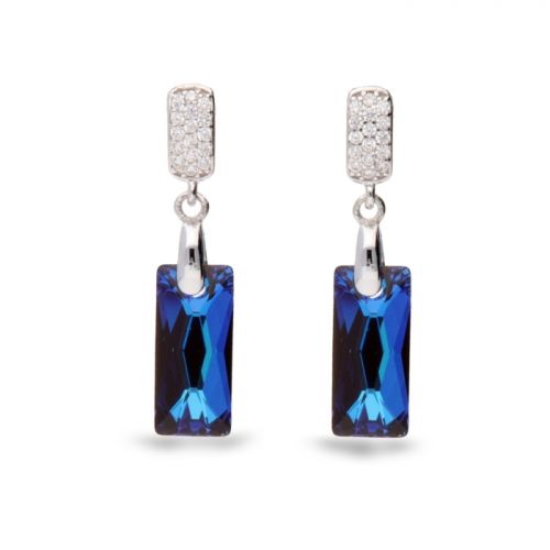 Boucles d'oreilles Spark Argent et cristaux