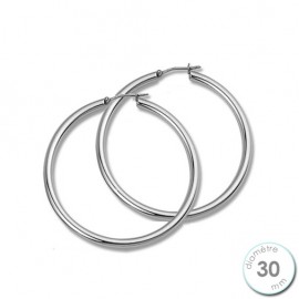 Boucles d'oreilles créoles Argent