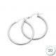 Boucles d'oreilles créoles Or blanc 375 diamètre 20 mm