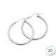 Boucles d'oreilles créoles Or blanc 375 diamètre 20 mm