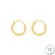 Boucles d'oreilles créoles Or jaune 750 diamètre 12 mm