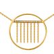Collier Plaqué Or et oxydes de zirconium