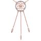 Collier plaqué Or rose et oxyde de zirconium