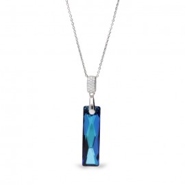 Collier Spark Argent et cristaux