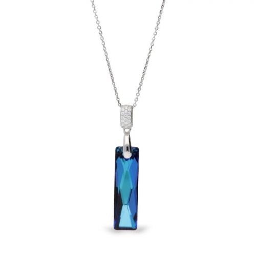 Collier Spark Argent et cristaux