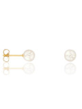 Boucles d\'oreilles Or jaune et perle diamètre 4.5/5mm 