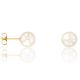 Boucles d'oreilles Or jaune et perle diamètre 5.5/6mm