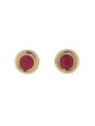 Boucles d'oreilles Or et rubis