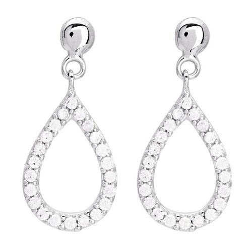 Boucles d'oreilles Or et oxydes de zirconium