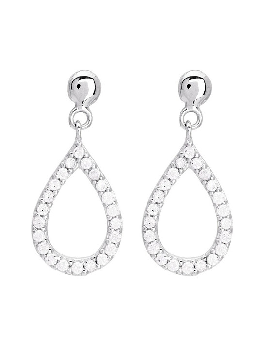 Boucles d'oreilles Or et oxydes de zirconium