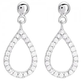 Boucles d'oreilles Or et oxydes de zirconium