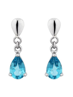 Boucles d'oreilles Or et topazes
