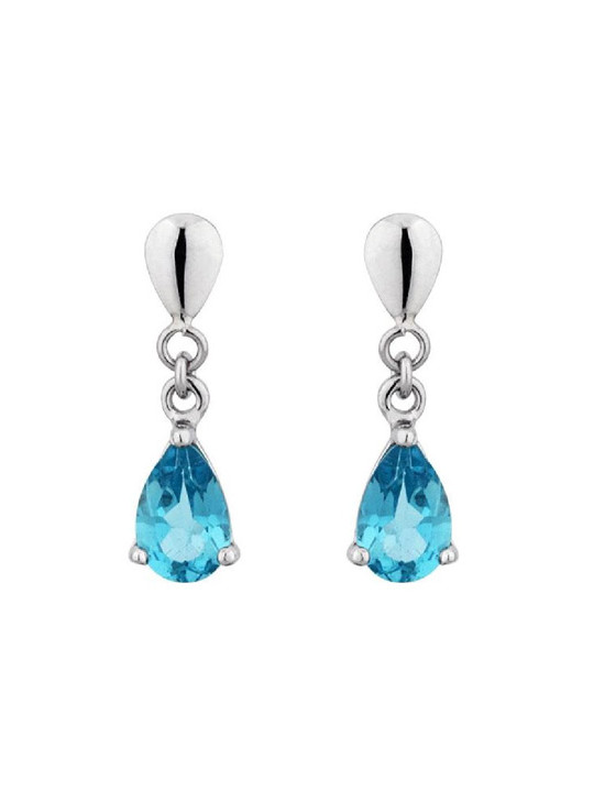 Boucles d'oreilles Or et topazes