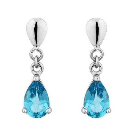 Boucles d'oreilles Or et topazes