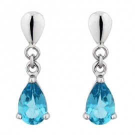 Boucles d'oreilles Or et topazes